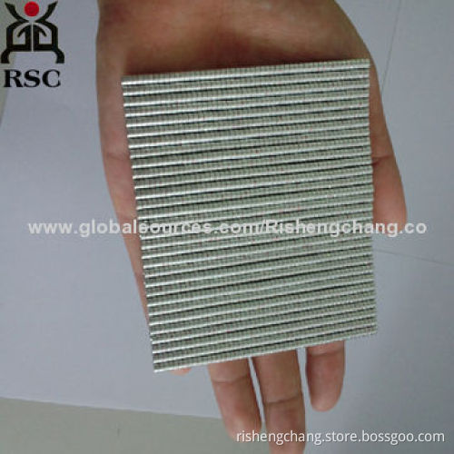 NdFeB magnet D3*1.5 with strong magnetism, used for water dance sound